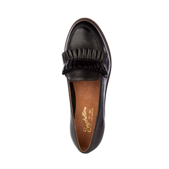 Seychelles Black Loafers with Fringe Detail - Picture 3 of 3